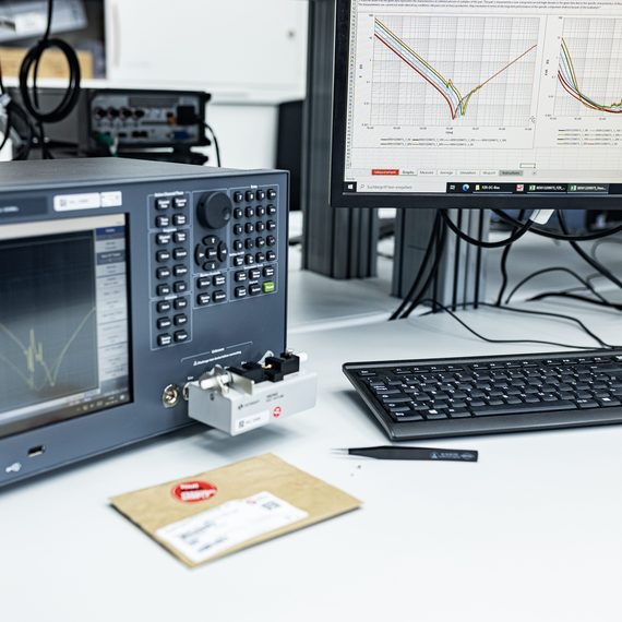 Monitor with graphic display, keyboard and tester