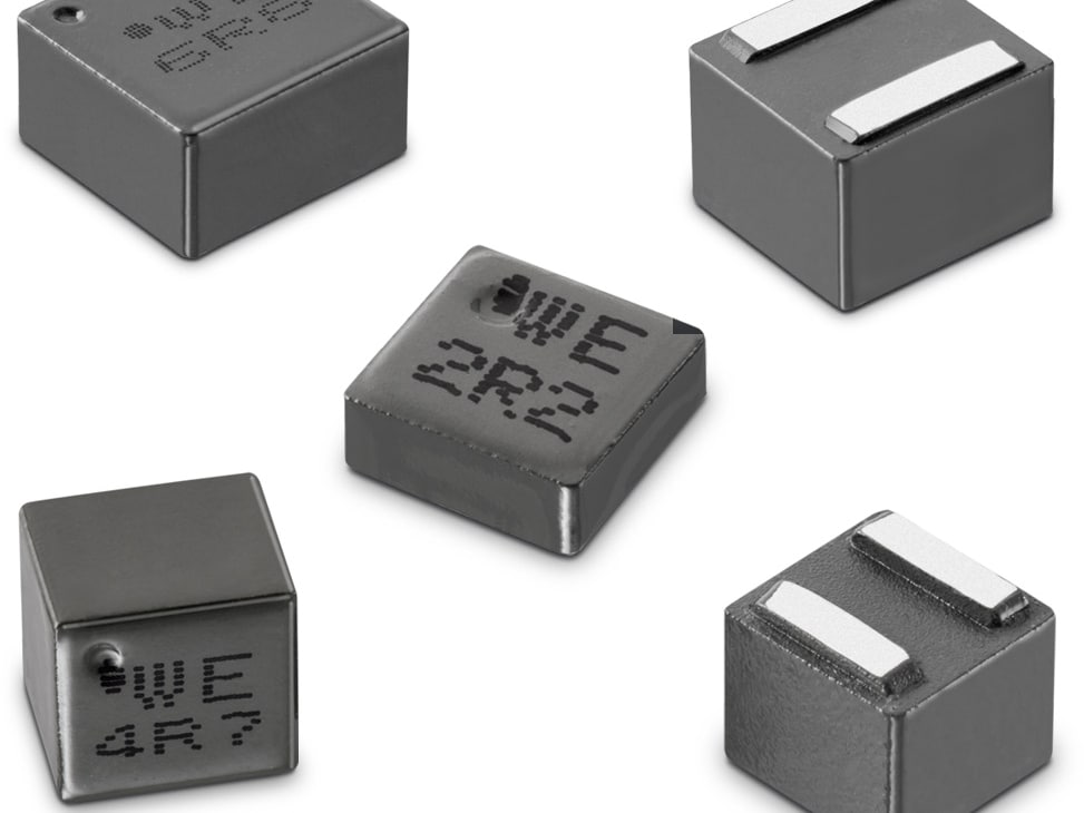 Four components on white background