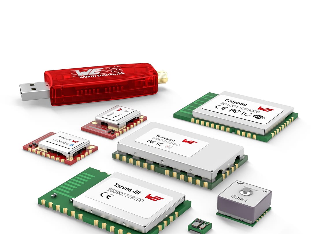 Many different components on white background
