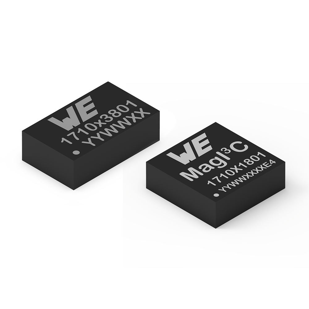 MagI³C-VDLM Zwei schwarze Variable Step Down LGA Module in zwei unterschiedlichen Größen