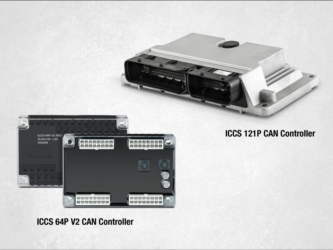 Product picture ICCS 64P V2 CAN Controller and ICCS 121P CAN Controller