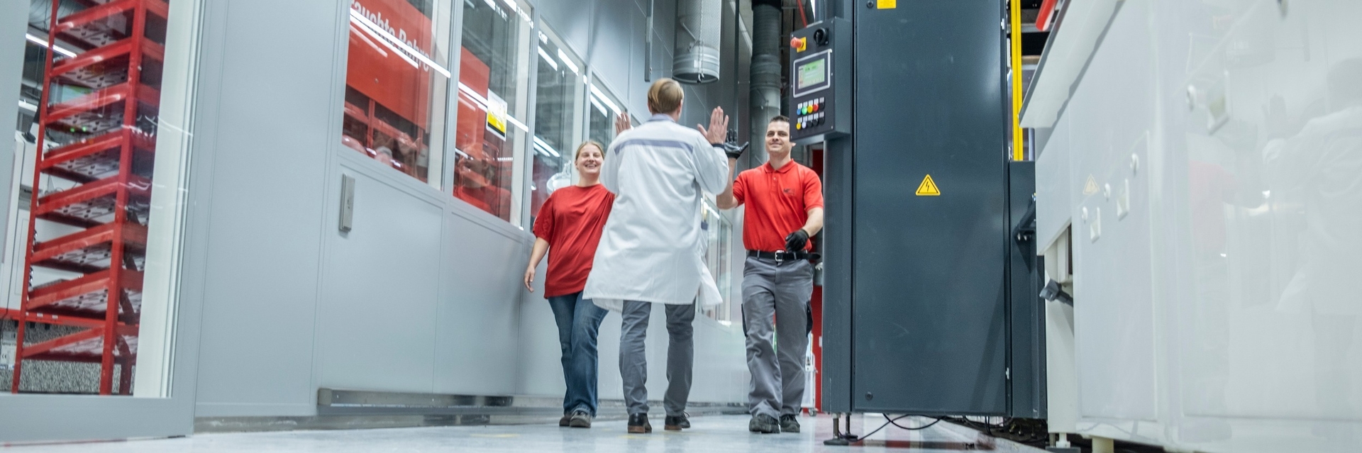 Creating Together - Only numbers count? A person runs into 2 people in the hallway and they high-five each other