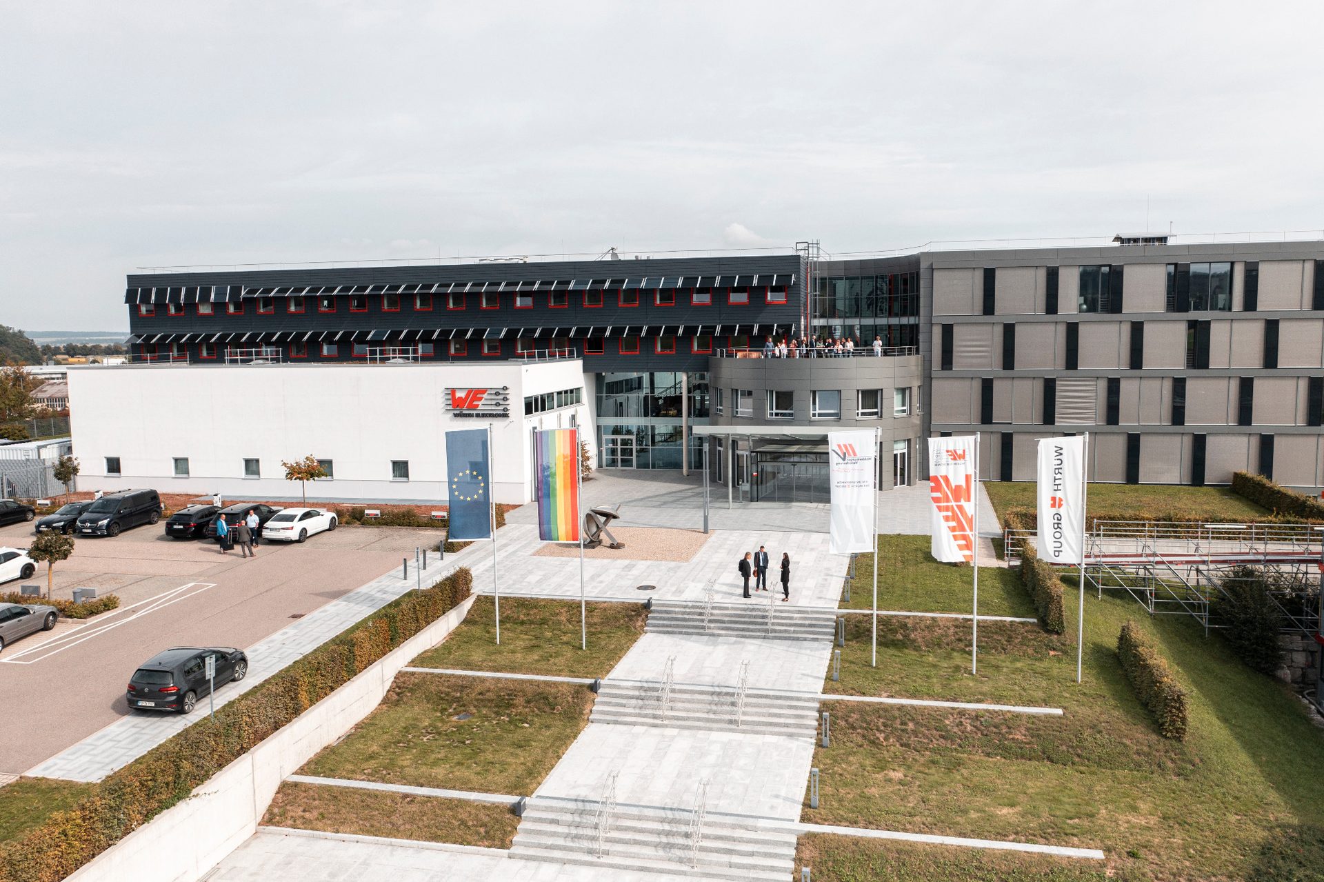 Würth Elektronik eiSos Waldenburg Firmengebäude Würth Elektronik eiSos Headquarter am Standort Waldenburg