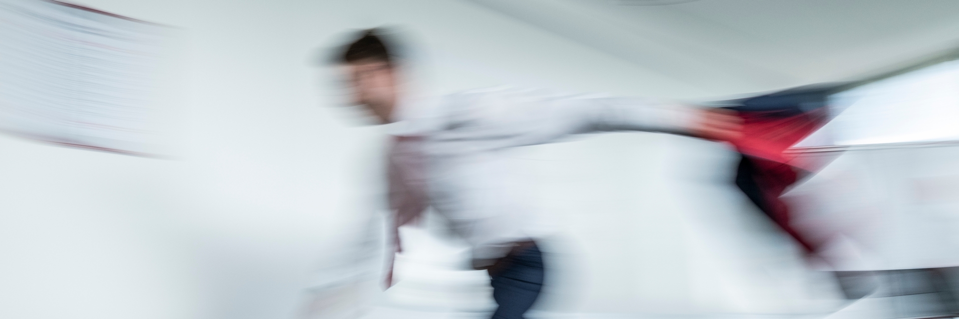 Creating Together - Don't stand still with us Blurred running person