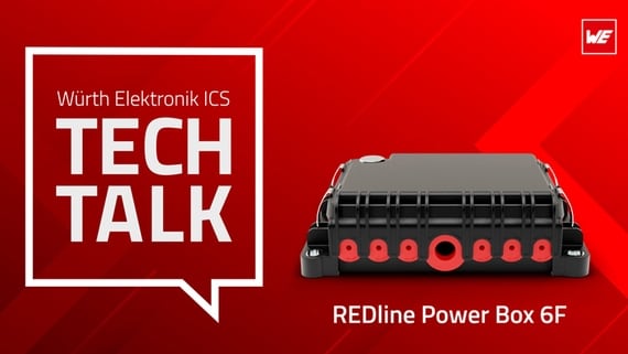 Thumbnail Tech Talk Power Box 6F REDline Power Box 6F on red background with a white Tech Talk speech bubble