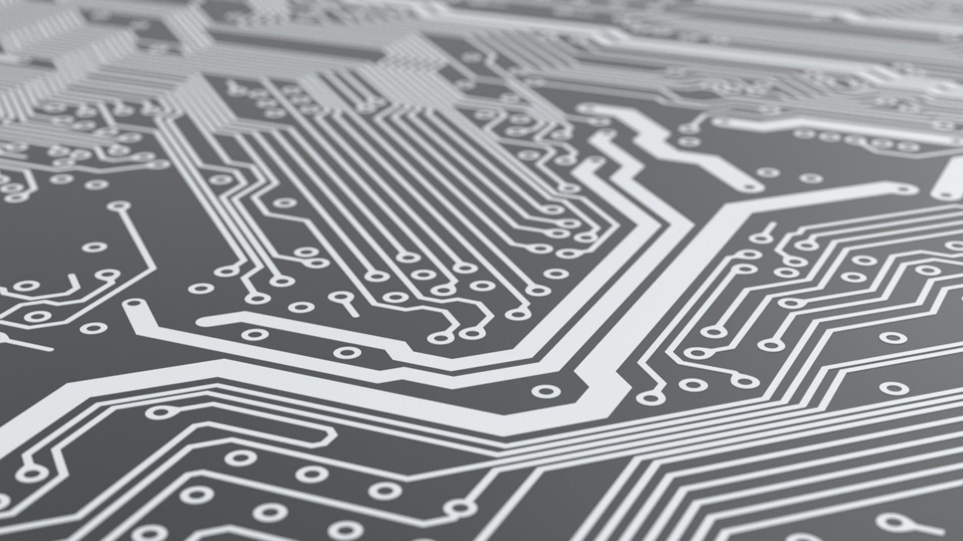 CBT Capability Structures Rendering of a printed circuit board with focus on process structures