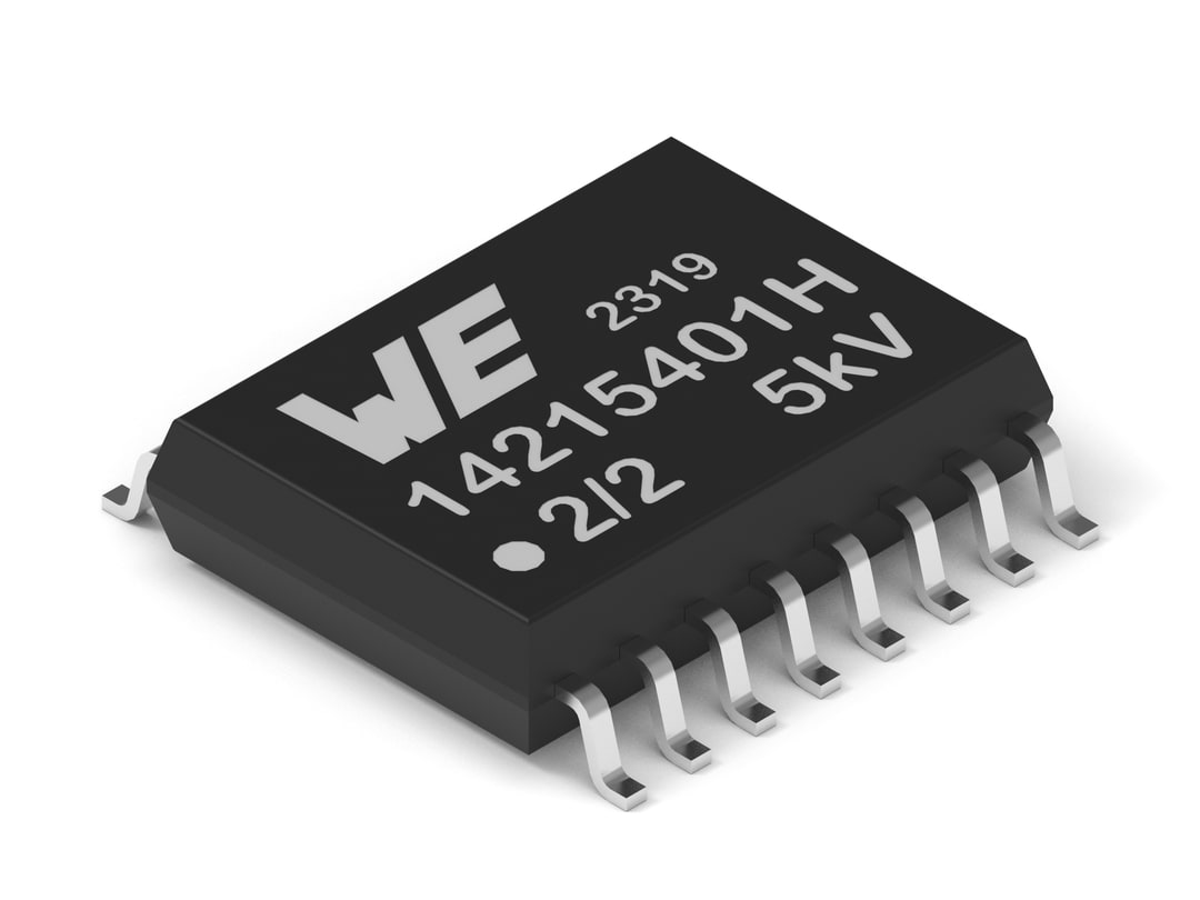 Ein Bild des digitalen Isolators WPME-CDIS auf weißem Hintergrund.