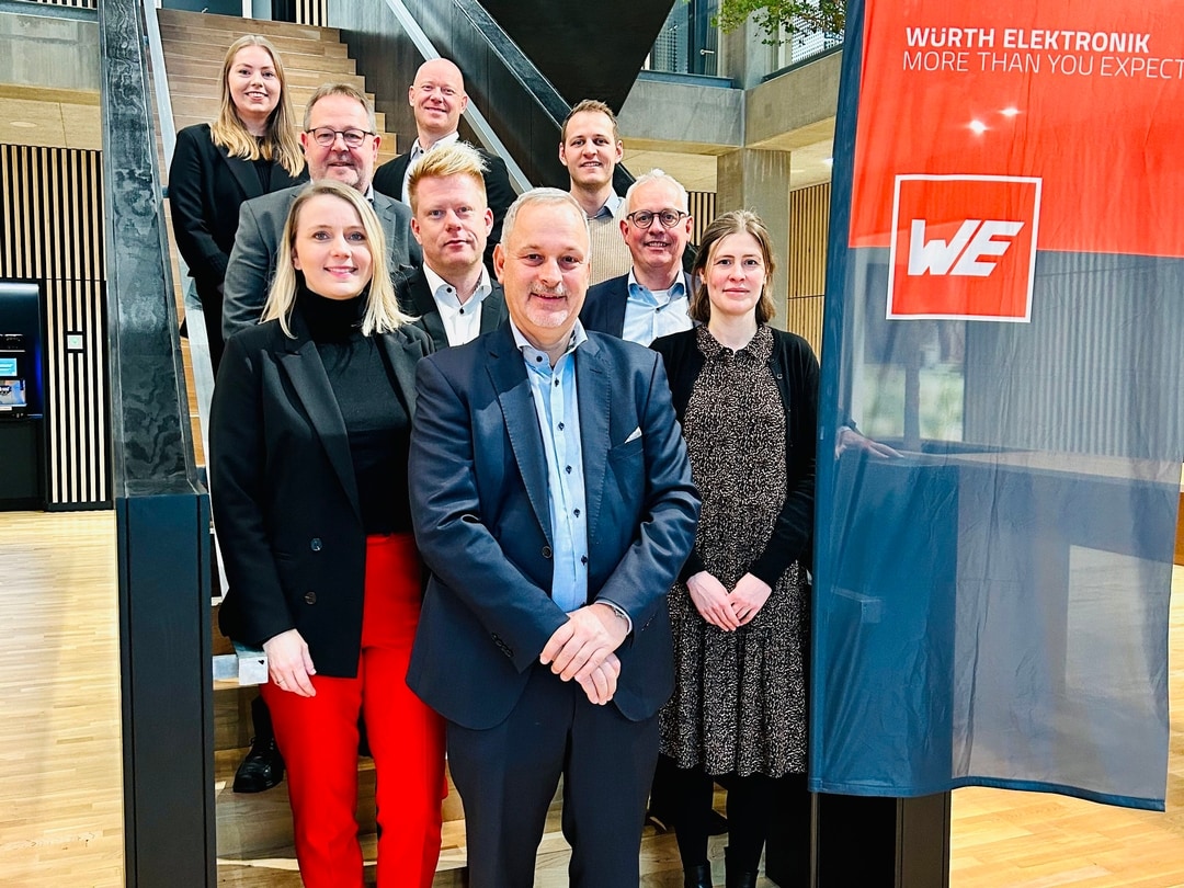 Ein Gruppenbild der Mitarbeitenden von Würth Elektronik Danmark A/S