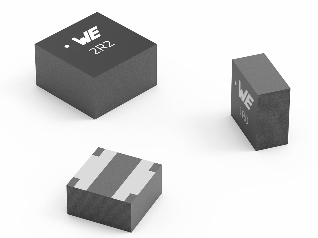 Die Speicherdrossel WE-MXGI auf weißem Hintergrund