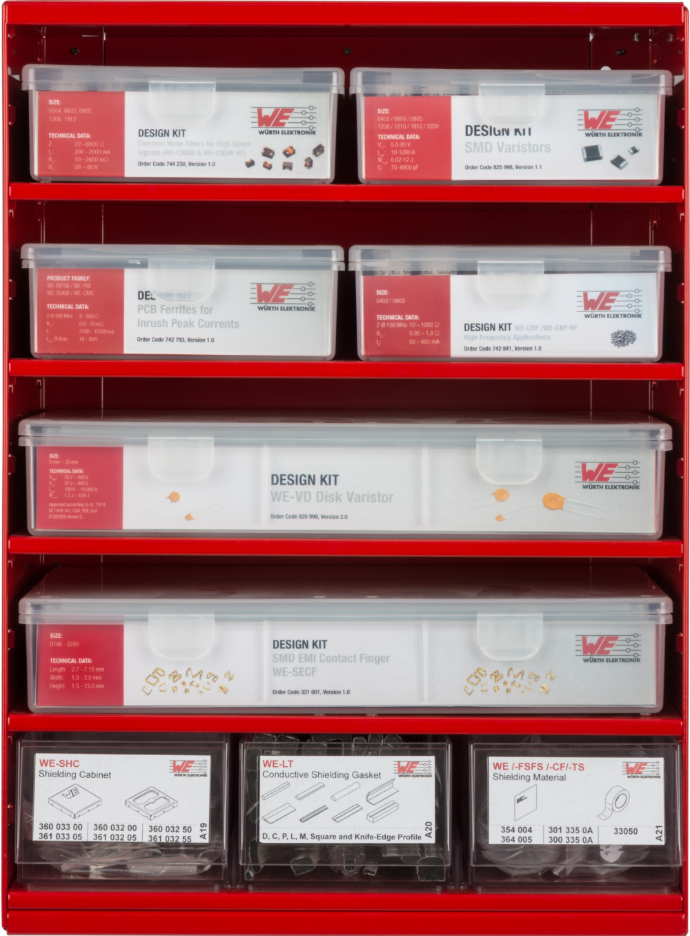 Alpha Rack Modul 4 Front Modul 4 EMV: Ferrite / Varistoren / Abschirmung 742707004