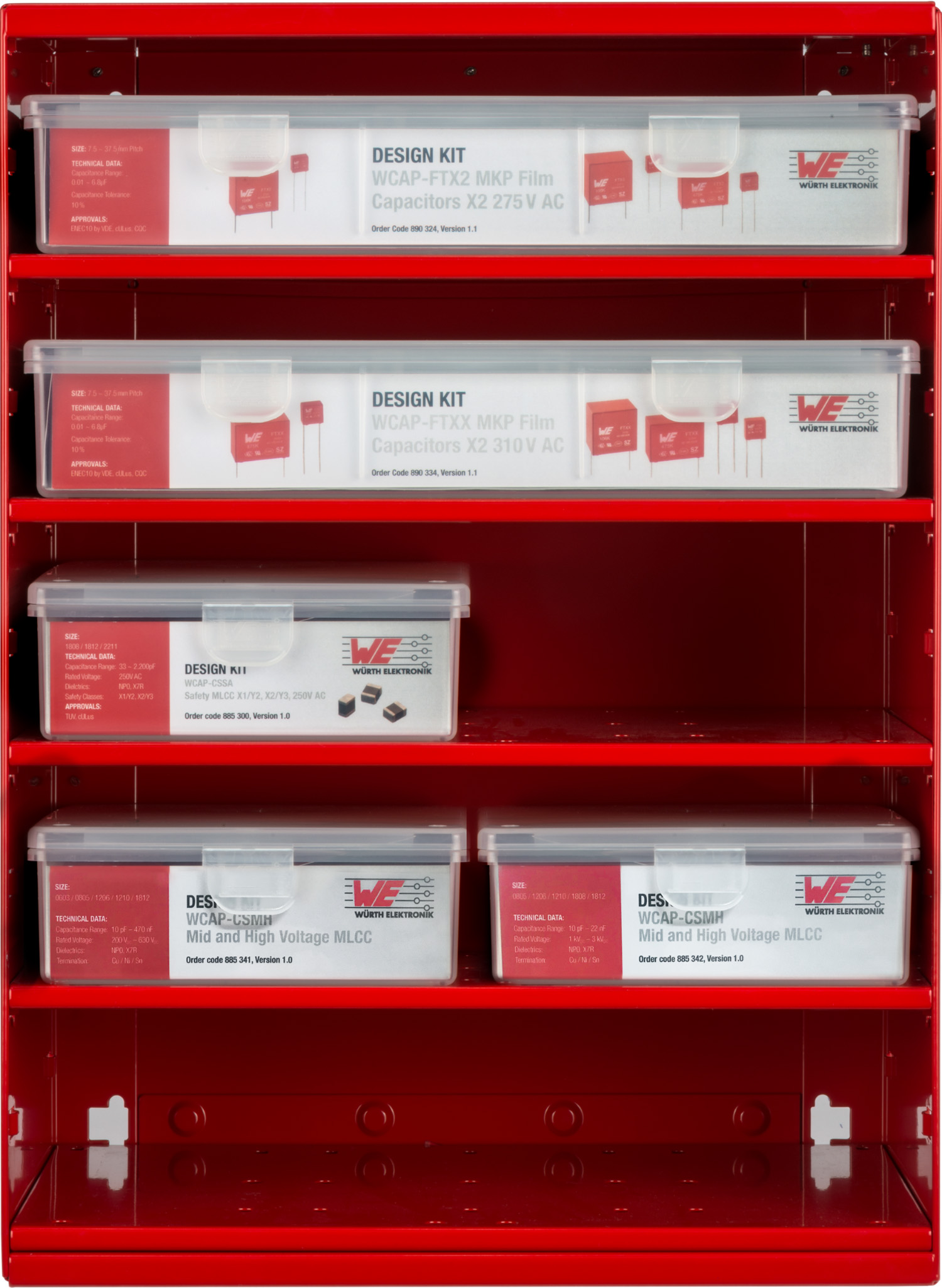 Alpha Rack Modul 7 Front Modul 7 THT-/SMD-Kondensatoren 742707007