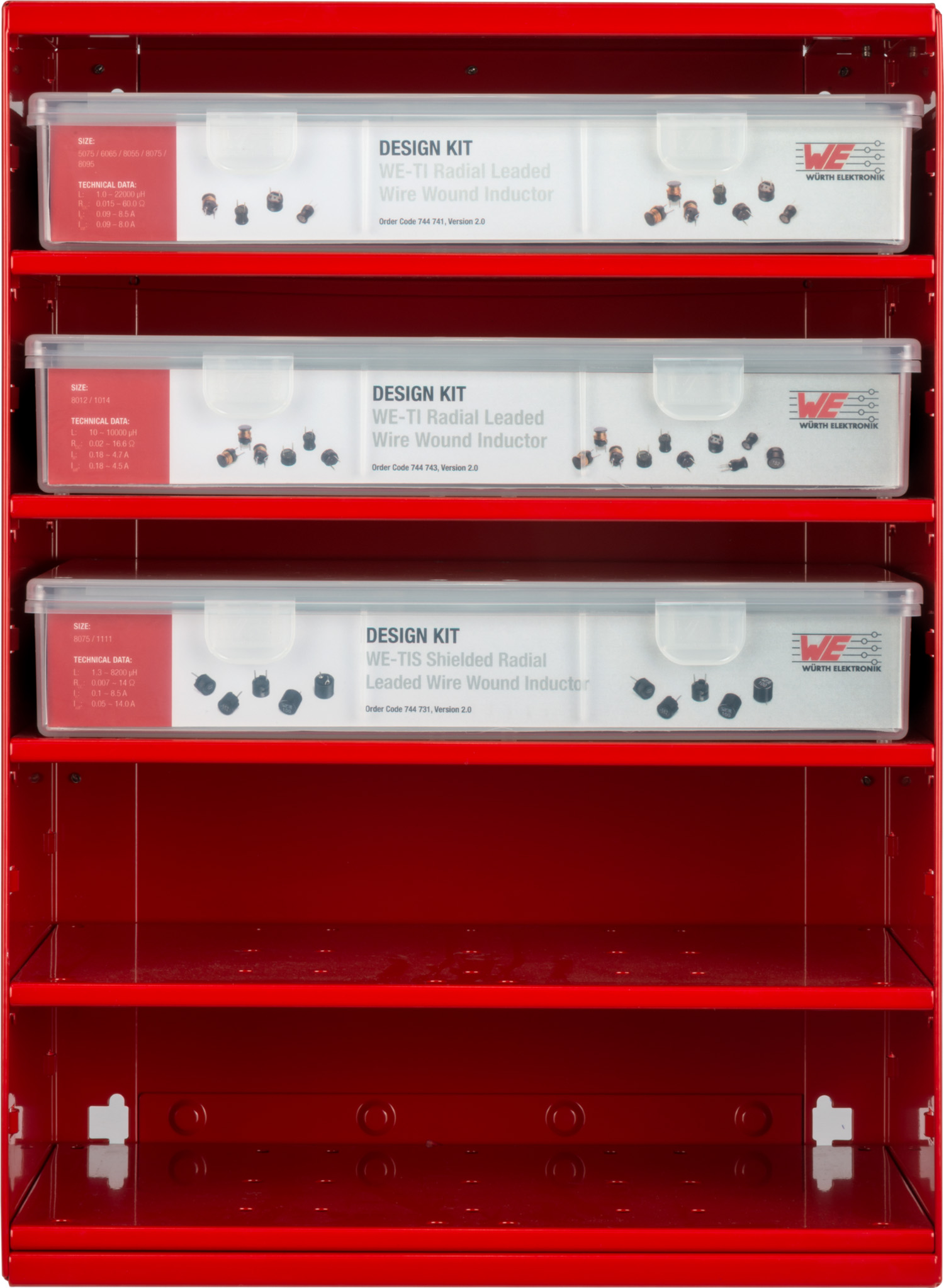 Alpha Rack Modul 8 Front Modul 8 THT Speicherinduktivitäten WE-TI / WE-TIS 742707008