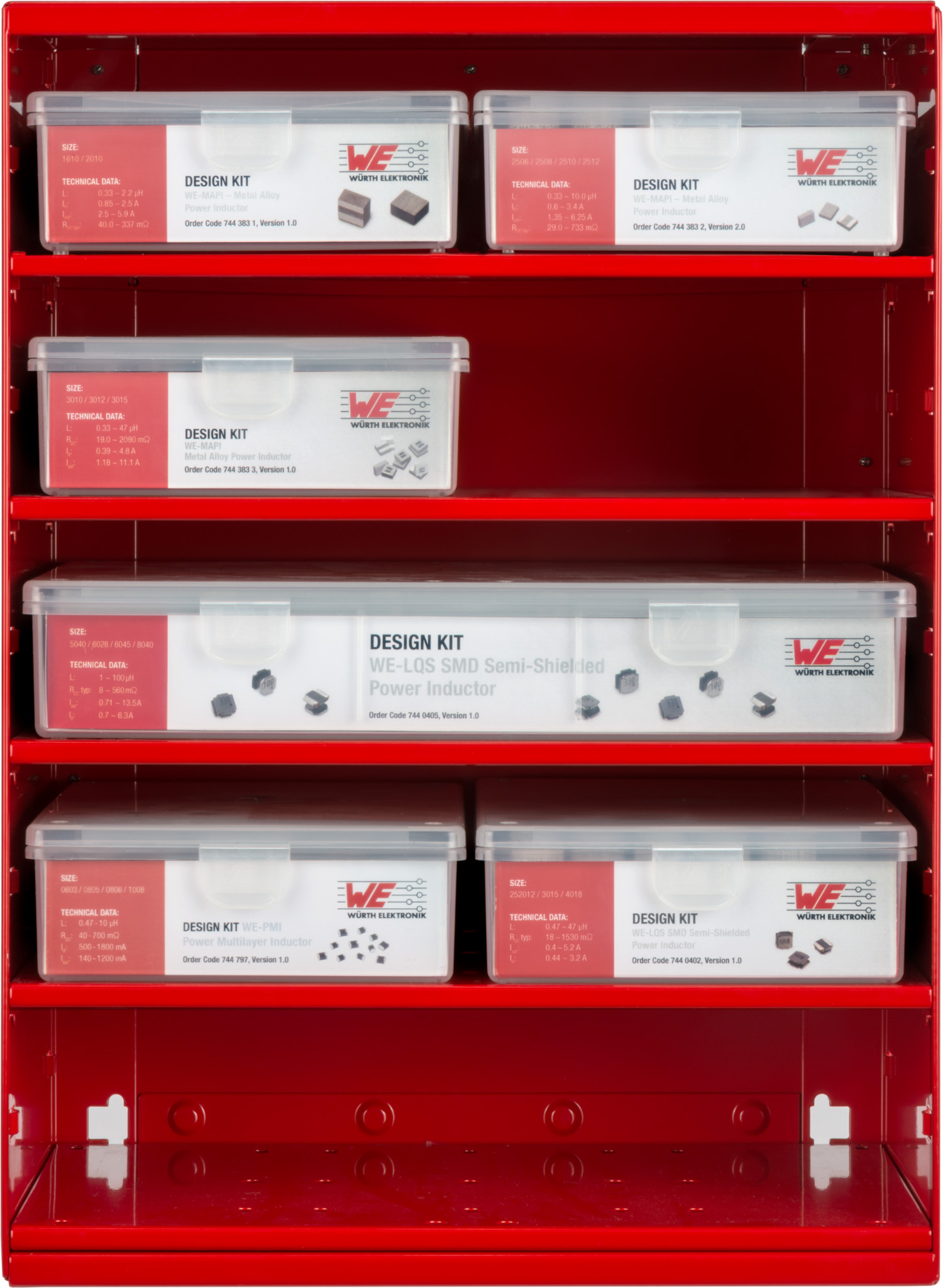 Alpha Rack Modul 10 Front Modul 10 SMD Speicherdrosseln WE-MAPI / WE-LQS / WE-PMI 742707010