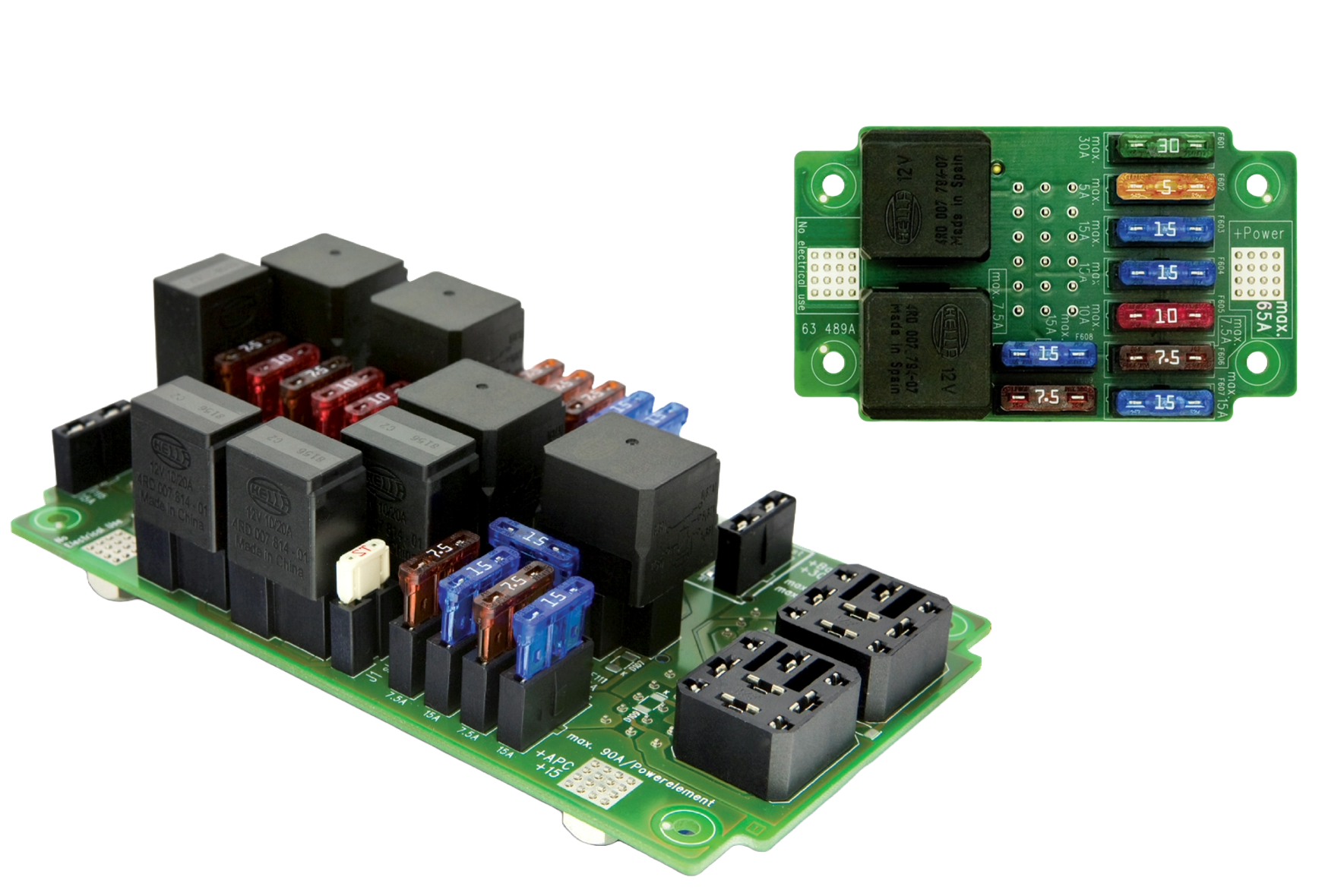 Product group collage REDline central electrical units Product group collage for REDline central electrical units with traffic regulation module and 9-2 module