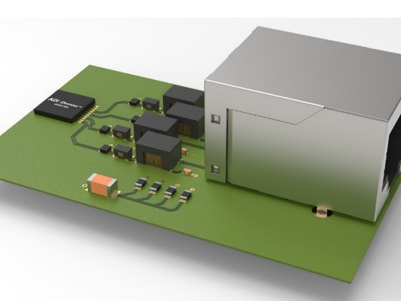 Industrial environment on white background