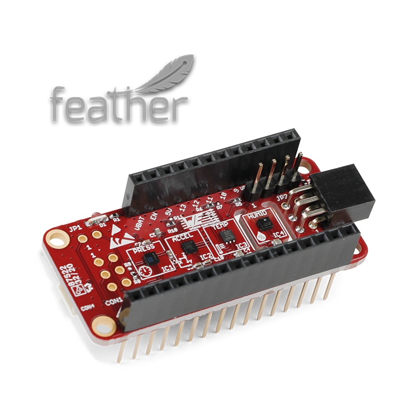 Sensor FeatherWing Bild des Sensor-FeatherWing-Chips