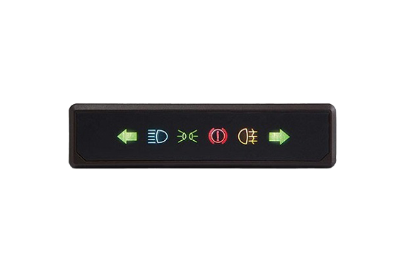 CAN-based symbol indicator with 6 individual LED symbols