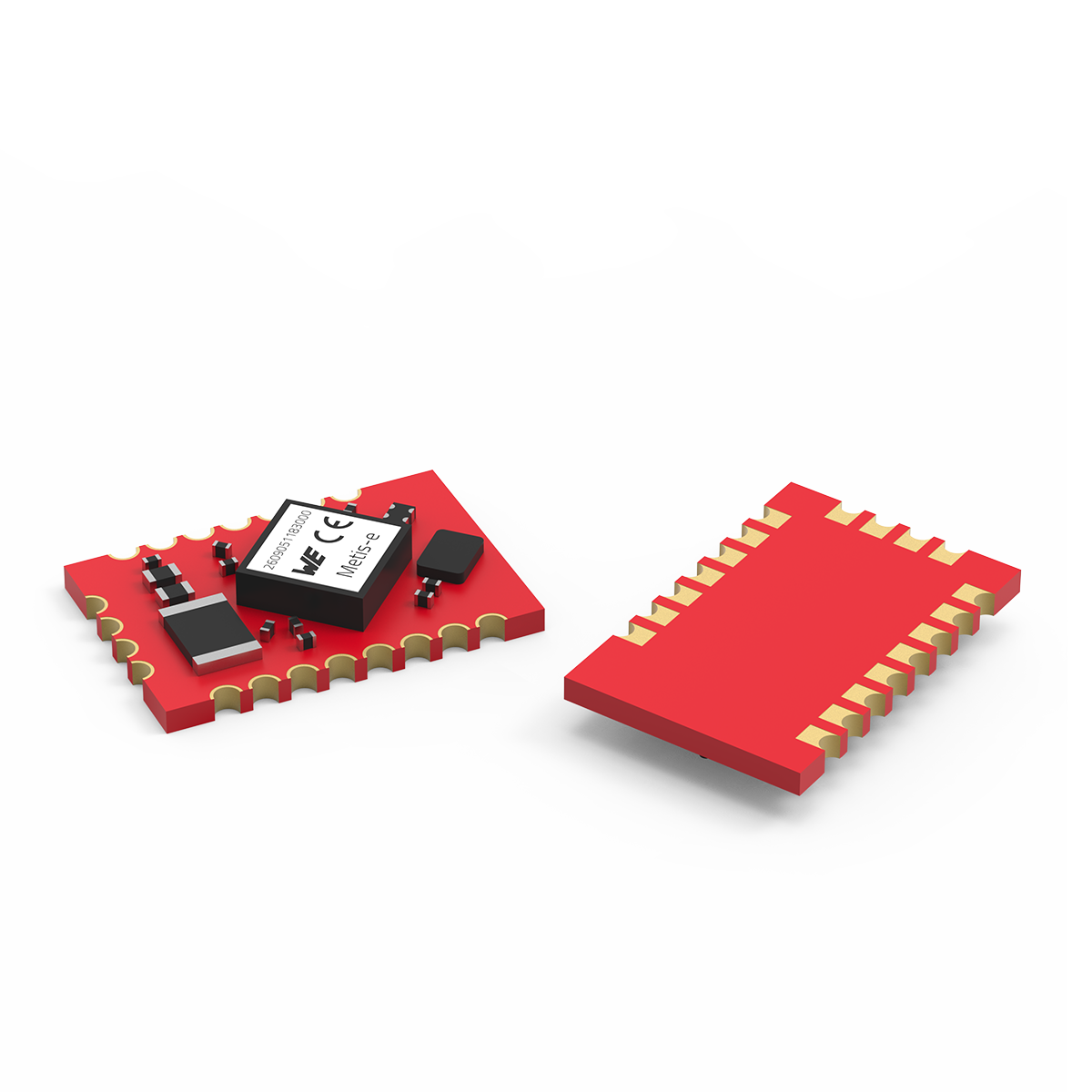 Metis-e Funkmodul in Ansicht von oben und unten
