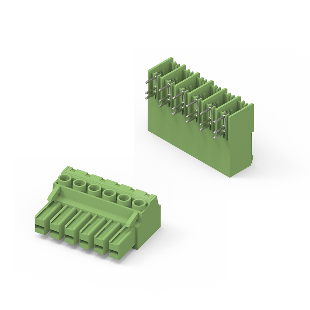 WR-TBL plug & pcb On the picture you can see two different terminal blocks, on the left the plug version and on the right the pcb version.