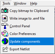 LTspice Library Update Screenshot of LTspice libraries update