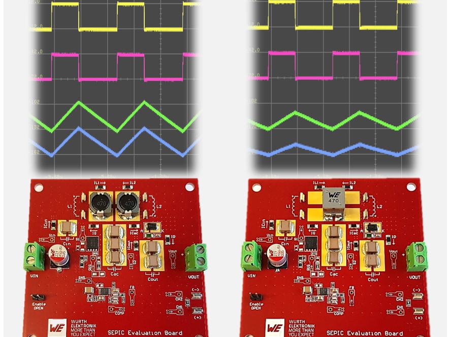 Graphics and a board with components