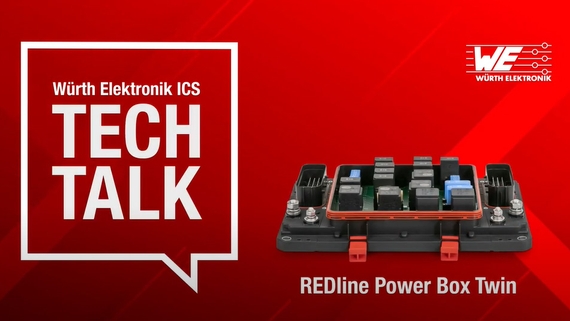 Thumbnail Tech Talk REDline Power Box Twin REDline Power Box Twin on a red background with a white speech bubble