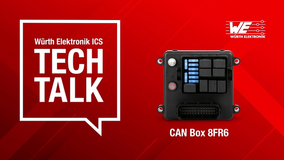 Thumbnail ICS Tech Talk Can Box 8FR6 CAN Box 8FR6 on red background with white Tech Talk speech bubble