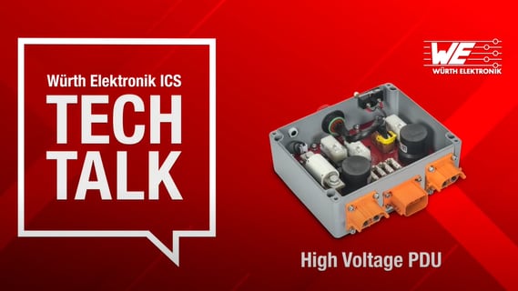 Thumbnail  ICS Tech Talk HV PDU HV PDU 600 on red background with white Tech Talk speech bubble