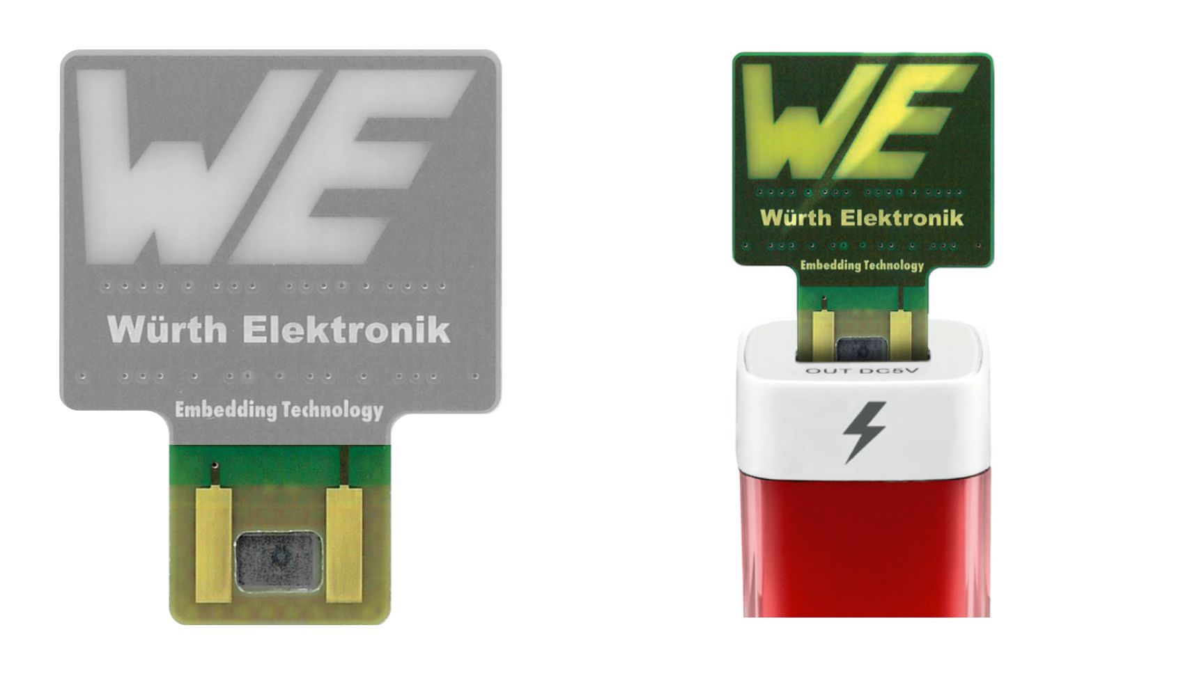 WE CBT Collage DEVICE.embedding sample WE.embed, USB contact WE CBT Collage Device.embedding Sample USB in detail