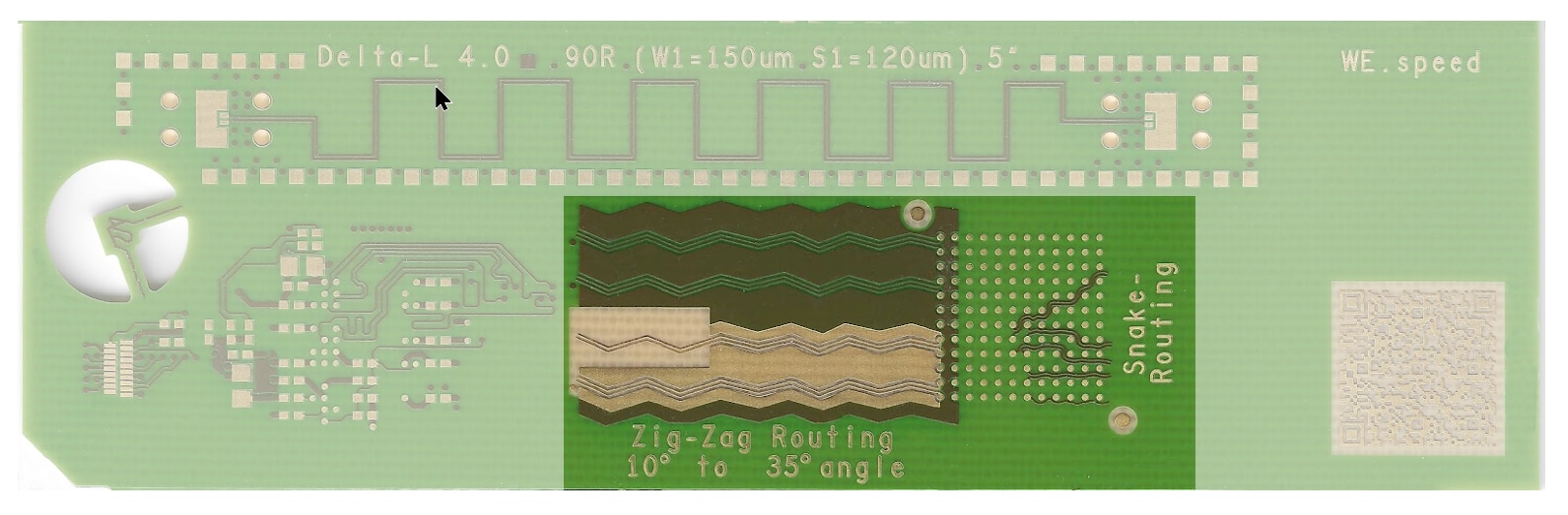 WE CBT Collage HIGH.speed physical PCB Sample WE.speed ZigZag WE.speed accordion HIGH.speed physical PCB sample WE.speed in detail