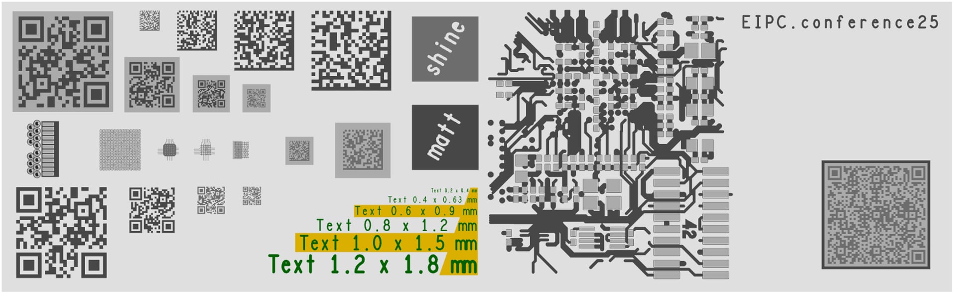 CBT physical PCB sample additive solder mask text printing EIPC Winterconference 2025