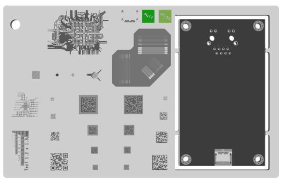 CBT Handmuster s.mask Technologie glanz oder matt 11_2025,additives Lötstopplackverfahren auf Tintenstrahlbasis