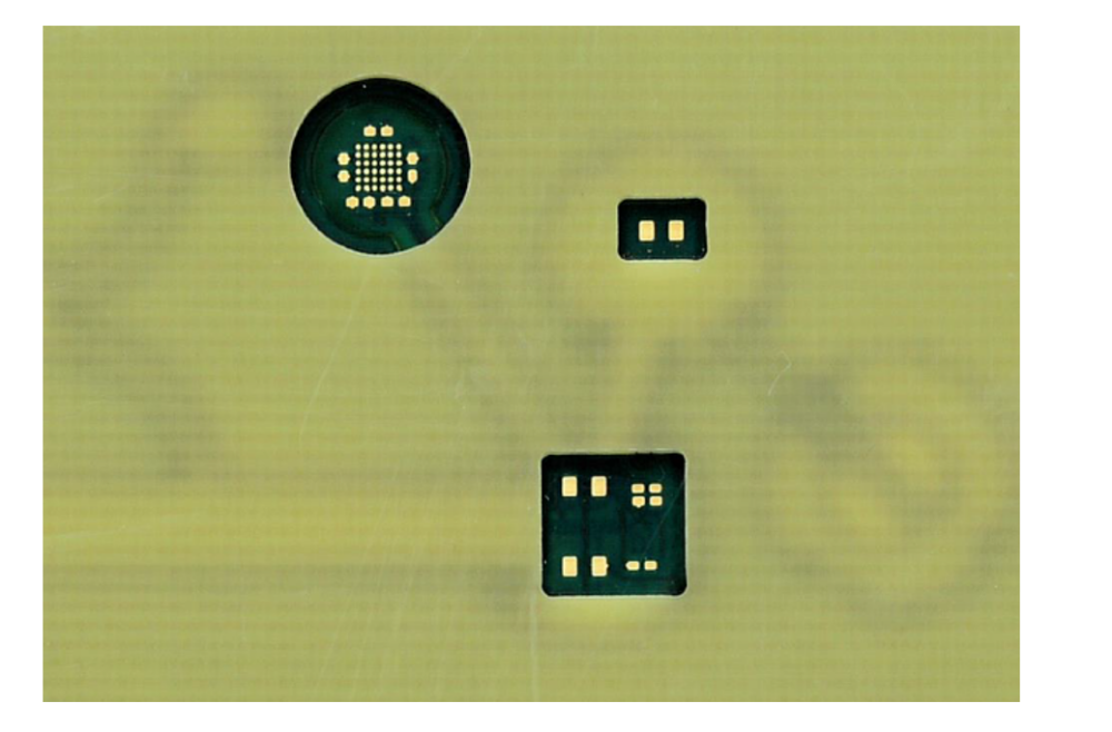 CBT Handmuster WE.scope Kavitäten DE Bild zeigt Kavitäten im Lötträger als Detail des Handmusters WE.scope in SLIM.flex Technologie