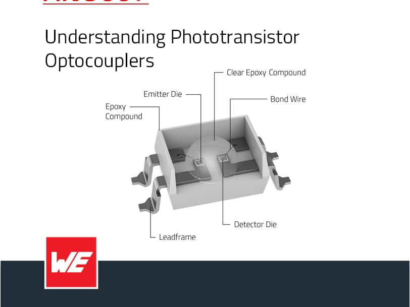 schematic of an optocoupler
