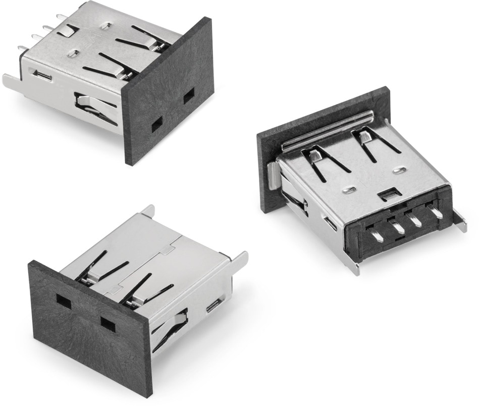 - USB Connectors WR-COM USB Type A THT Vertical Blk, 6140041350231 Pack of 40 - USB Connectors WR-COM USB Type A THT Vertical Blk, 6140041350231 Pack of 40