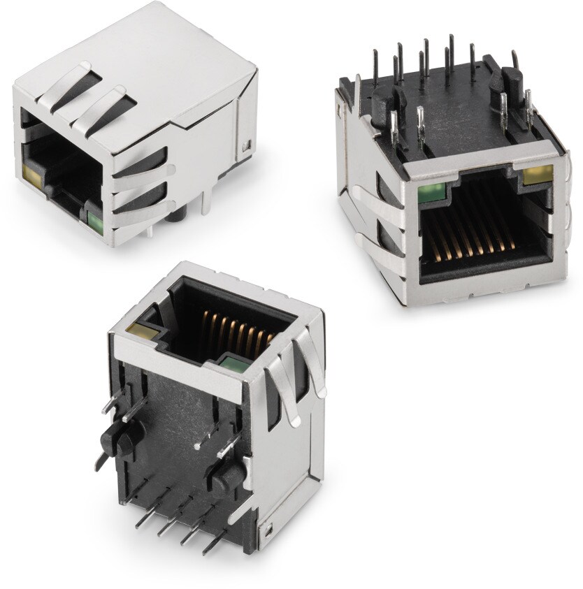 Wr Mj Modular Jack Horizontal Shielded W Led And Emi Panel Finger 8p8c Tab Down Electromechanical Components Wurth Elektronik Product Catalog