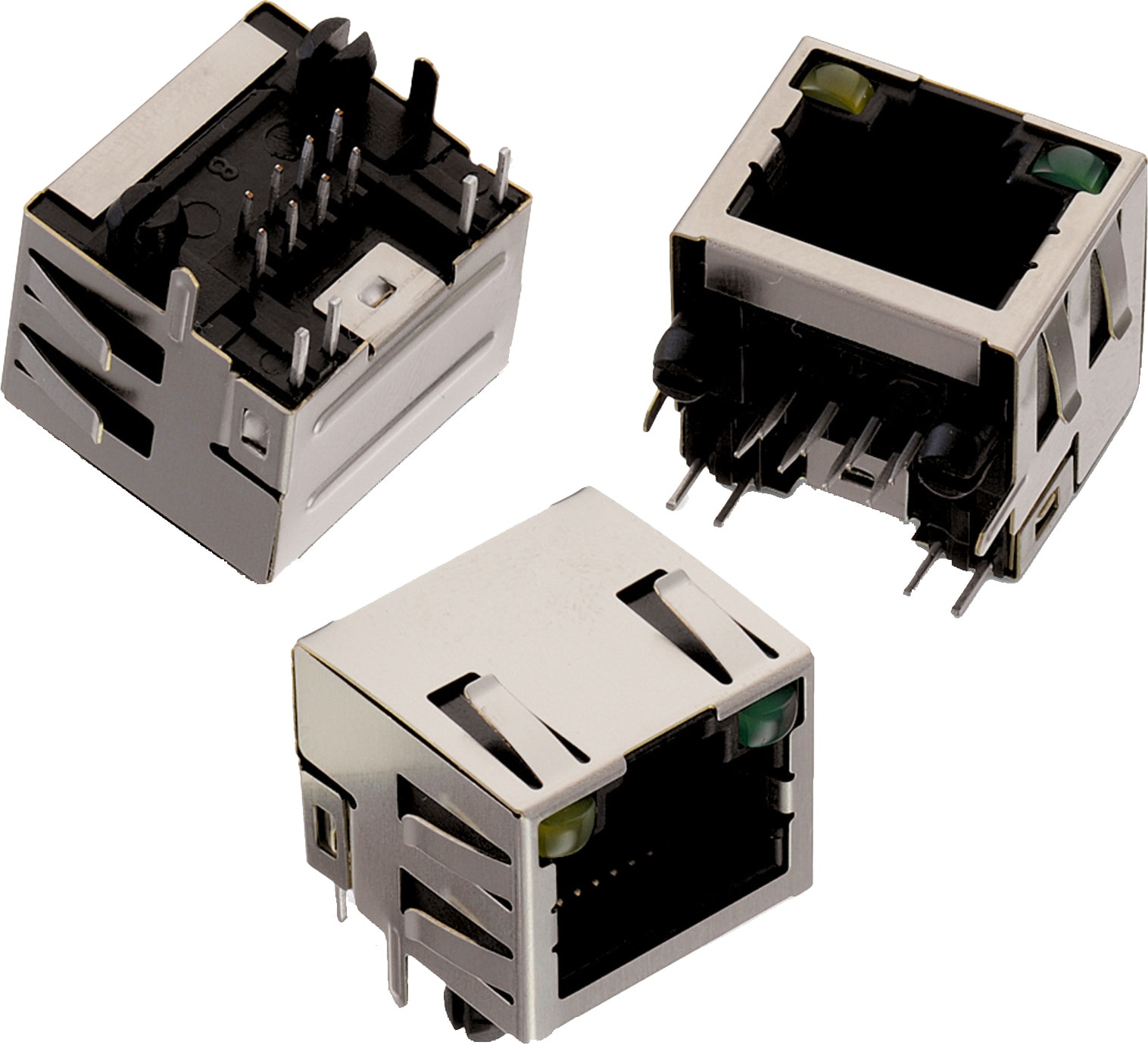 Wr Mj Modular Jack Thr Horizontal Shielded W Led And Emi Finger 8p8c Tab Up Electromechanical Components Wurth Elektronik Product Catalog