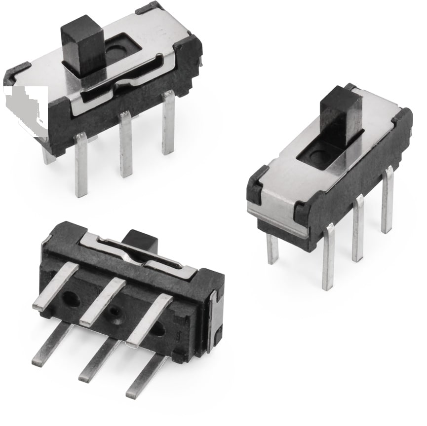 Ws Sltv Tht Mini Slide Switch Same Side Connection 9 0x3 5 Mm Electromechanical Components Wurth Elektronik Product Catalog