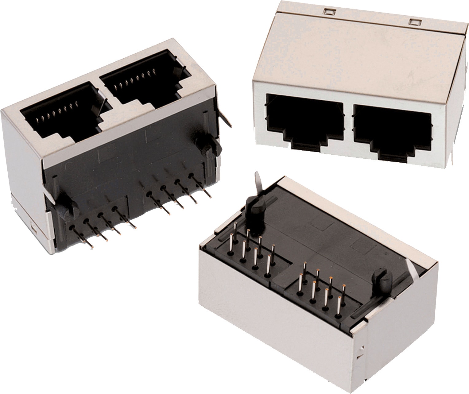 Wr Mj Modular Jack Horizontal Shielded Dual Port 8p8c Tab Down Electromechanical Components Wurth Elektronik Product Catalog