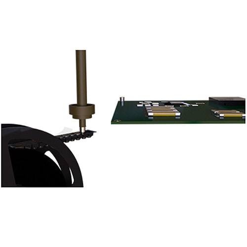 Full automation for fast and very precise positioning on the PCB