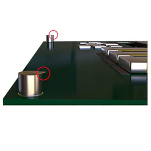 Tab on the kapton foil for instant removal