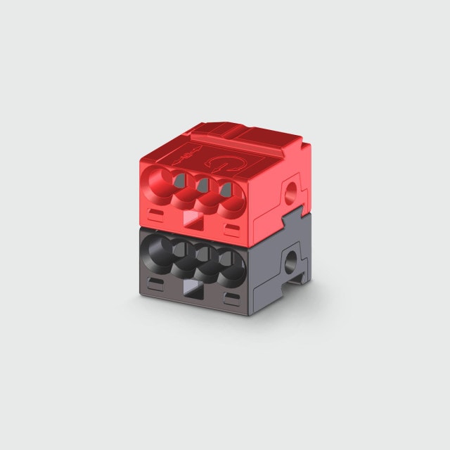  Customized terminal block in different colors and modular stacked