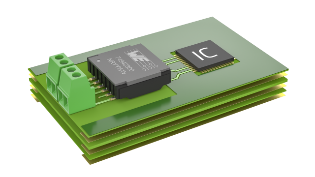 For four-layer or multilayer PCBs, the area around the BMS traces, the BMS socket and the transformer should be exposed in all layers. The distance around this area to copper surfaces and traces should be at least 4 mm, depending on the system working voltage.