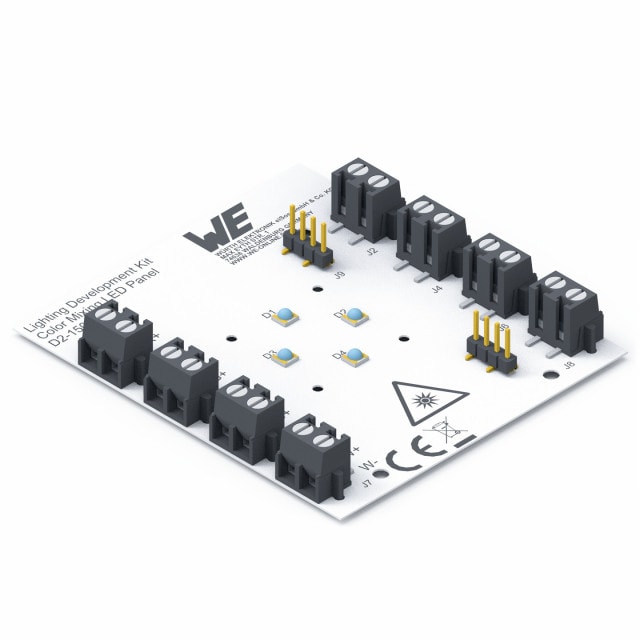 D2-15001 - Color Mixing LED Panel. R, G, B and W LEDs for entertainment color mixing and spot light reference design. WE Illuminate color.