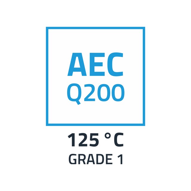 Specific part numbers with AEC-Q200 qualification.