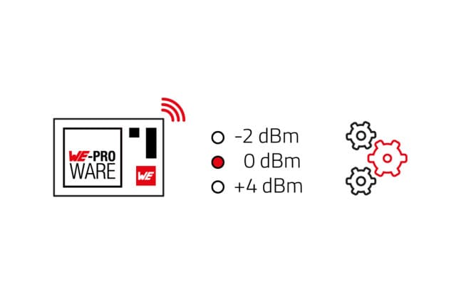 Konfigurierbare Benutzereinstellungen mit unserer Firmware WE-ProWare