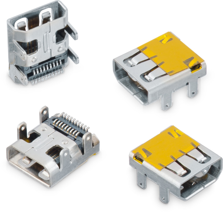WR-COM Micro HDMI Horizontal SMT | Elektromechanische Bauelemente 