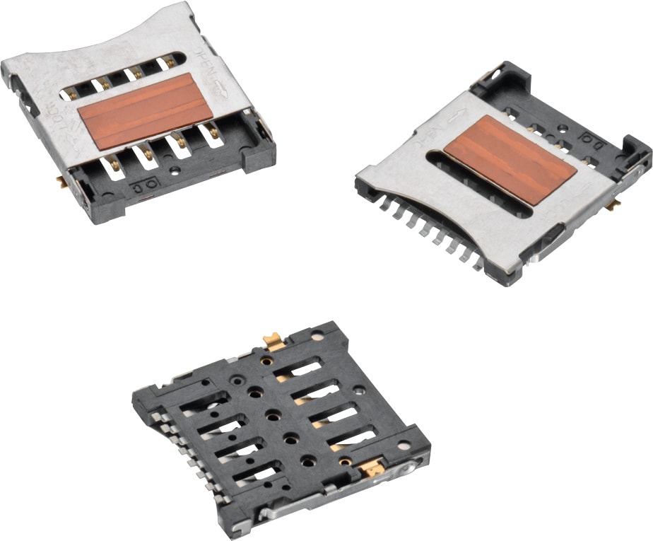 Micro SIM Elektromechanische Elektronik WR-CRD Connector Würth Card Produktkatalog Type Bauelemente Hinge | |