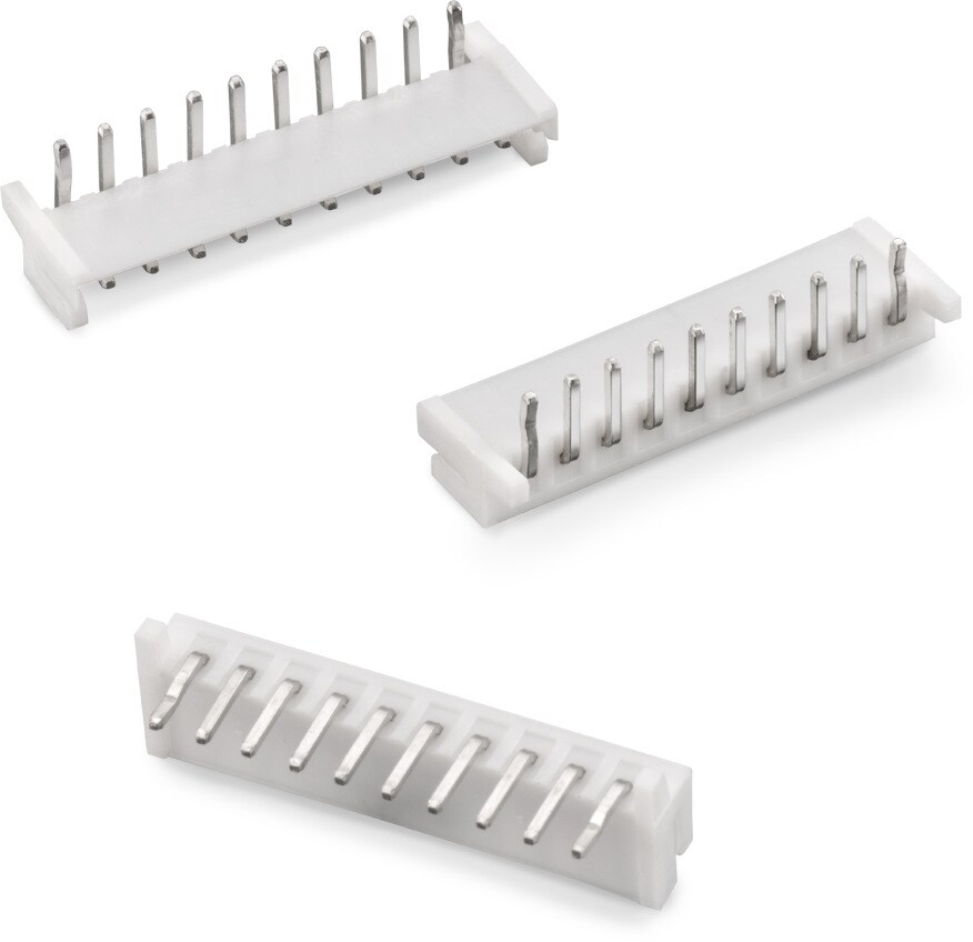 WR-WTB 2.50 mm “J” Type Male Horizontal Shrouded Header 