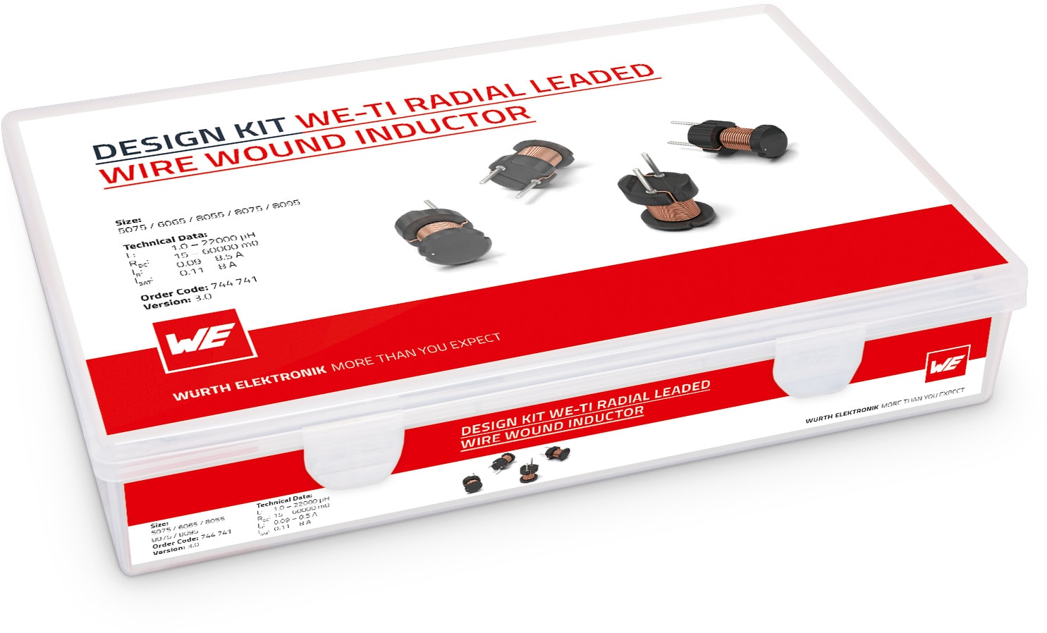Design Kit WE-TI Tonneninduktivitäten 5075/6065/8055/8075/8095